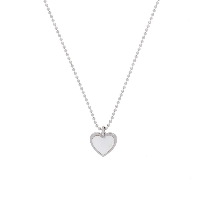 Collier Coeur Excellence Argent 925 Rh