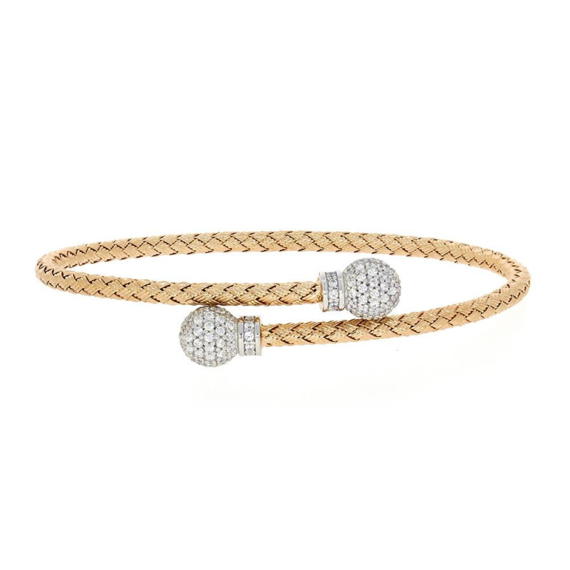Bracelet Treccia Sfera Excellence Argent 925 RG