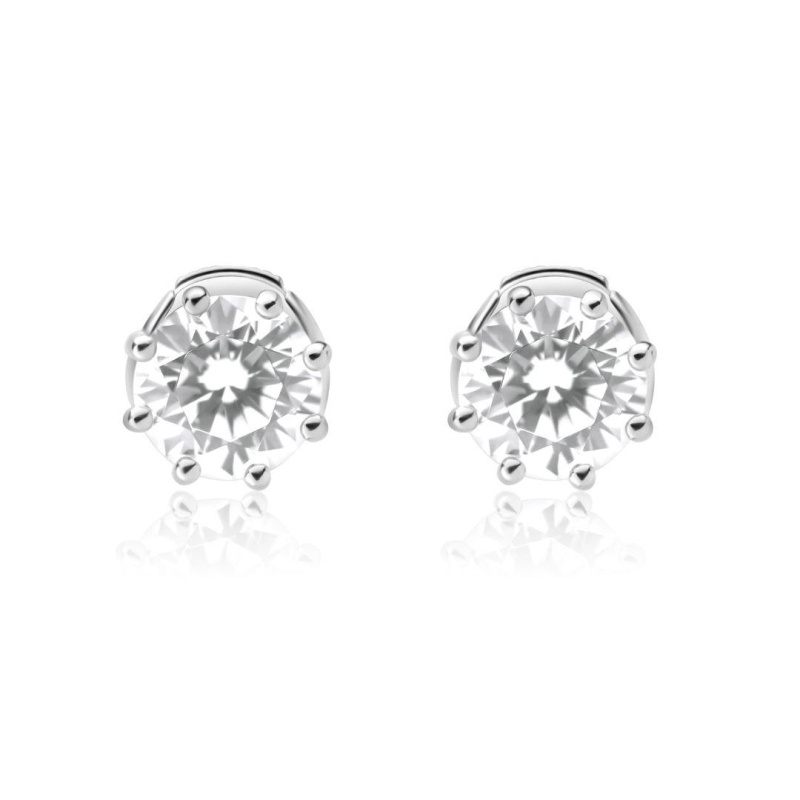 Puces d'oreilles Excellence Argent 925 Rh