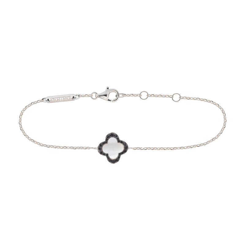 Gourmette Trèfle Nacre Excellence Argent 925 RK