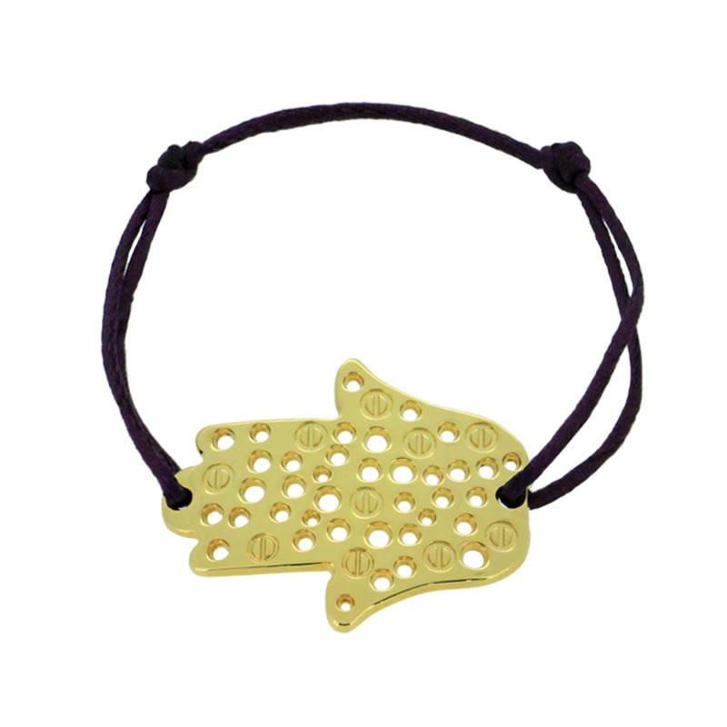 Bracelet Excellence Main Clous Plaqué Or 18K 3Mic