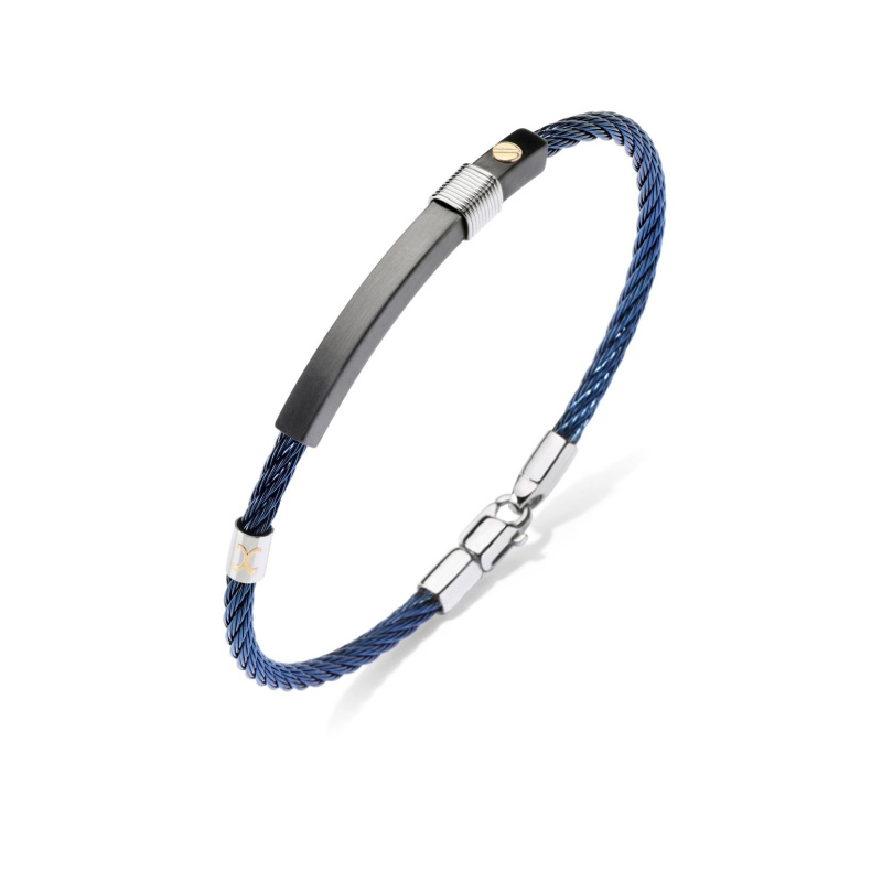 Bracelet Excellence Acier 316L & Clou Or 18K