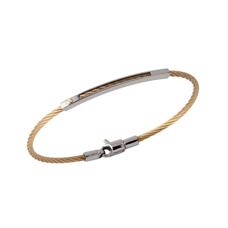 Bracelet Excellence Acier 316L & Clou Or 18K