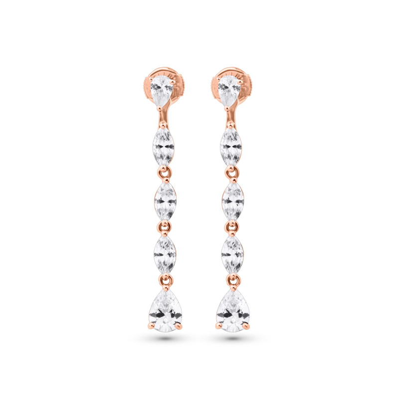 Boucles Excellence Argent 925 RG