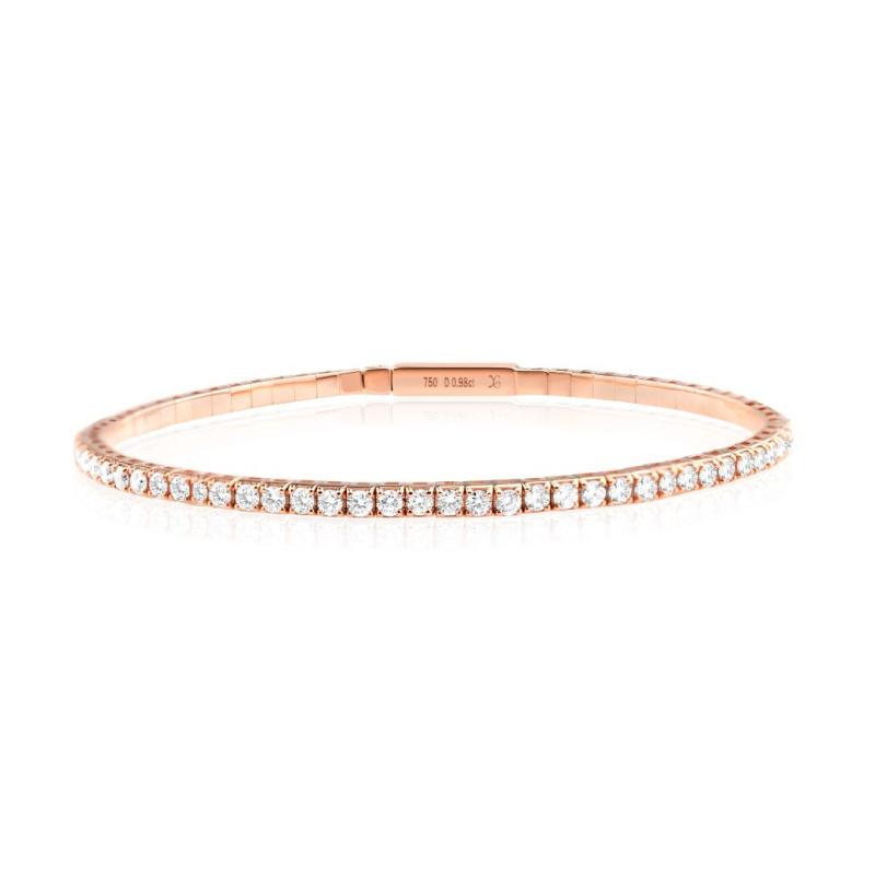 Bracelet rivière Excellence Or rose 750/1000 & Diamants