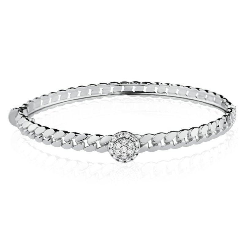 Bracelet Excellence Or gris 750/1000 & Diamants