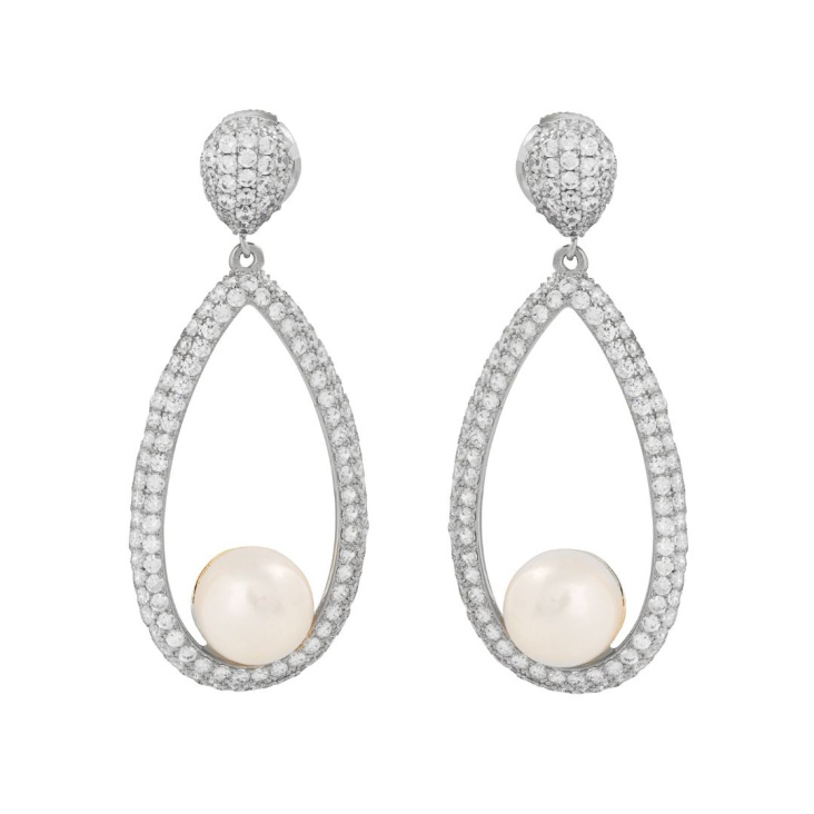 Boucles Excellence Argent 925 Rh & FWP