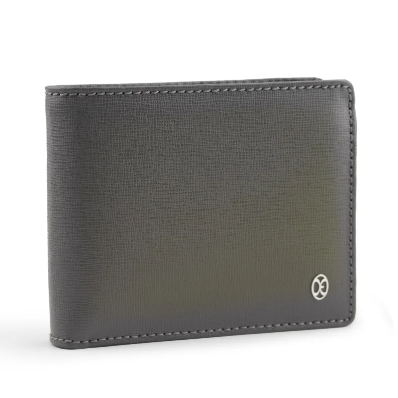 Porte Feuille Excellence Cuir veritable Italie Gris