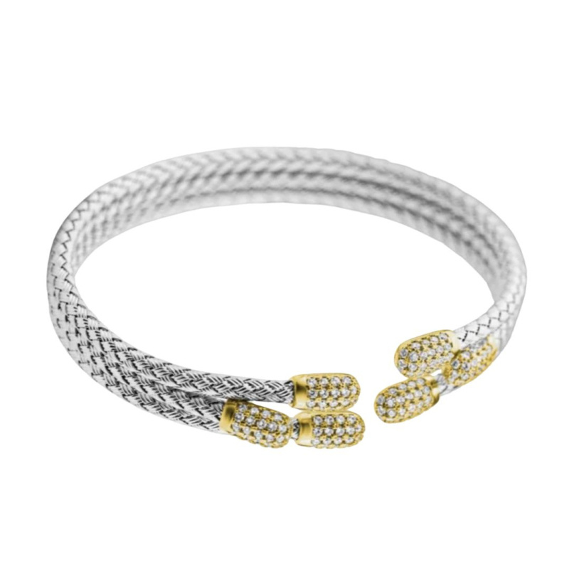 Bracelet Treccia Excellence Argent 925 Vermeil - Taille Medium