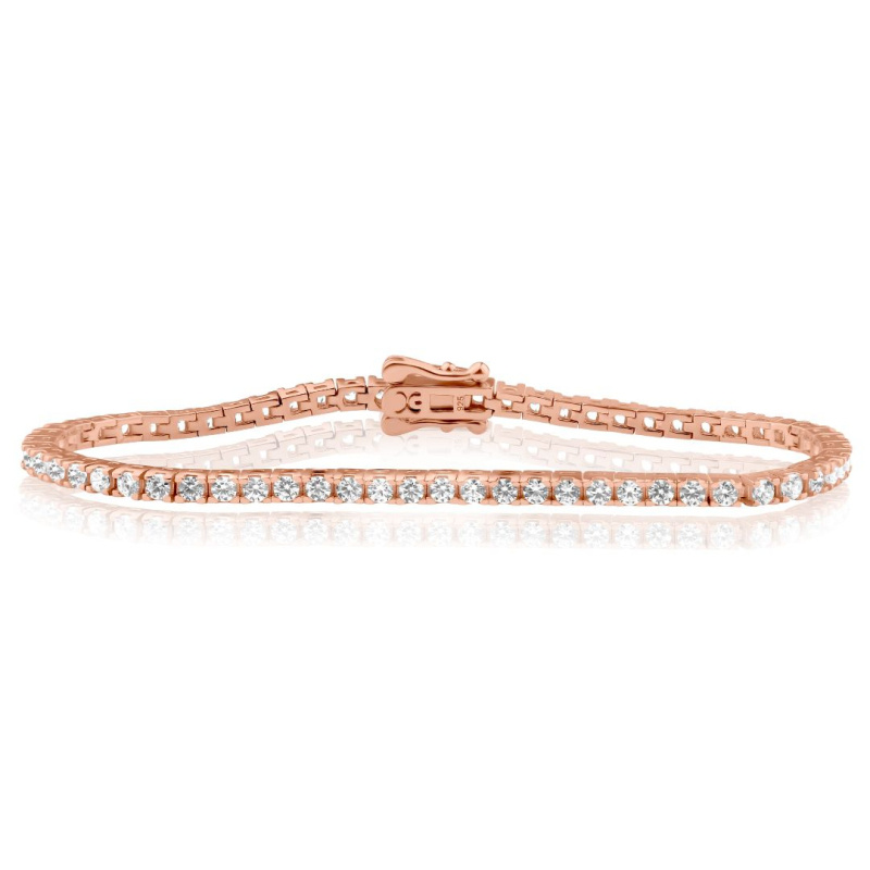 Rivière Précieuse Excellence Argent 925 Rose Gold