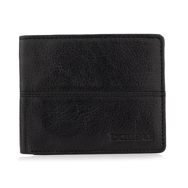 Porte Feuille Excellence Cuir veritable Italie Noir