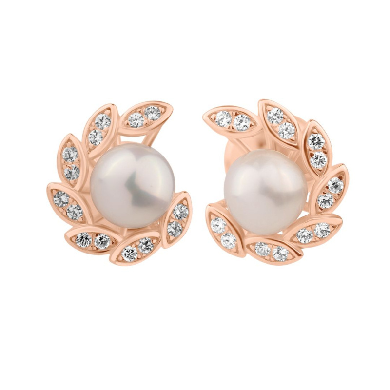 Boucles d'oreilles Excellence Argent 925 R.Gold & FWP