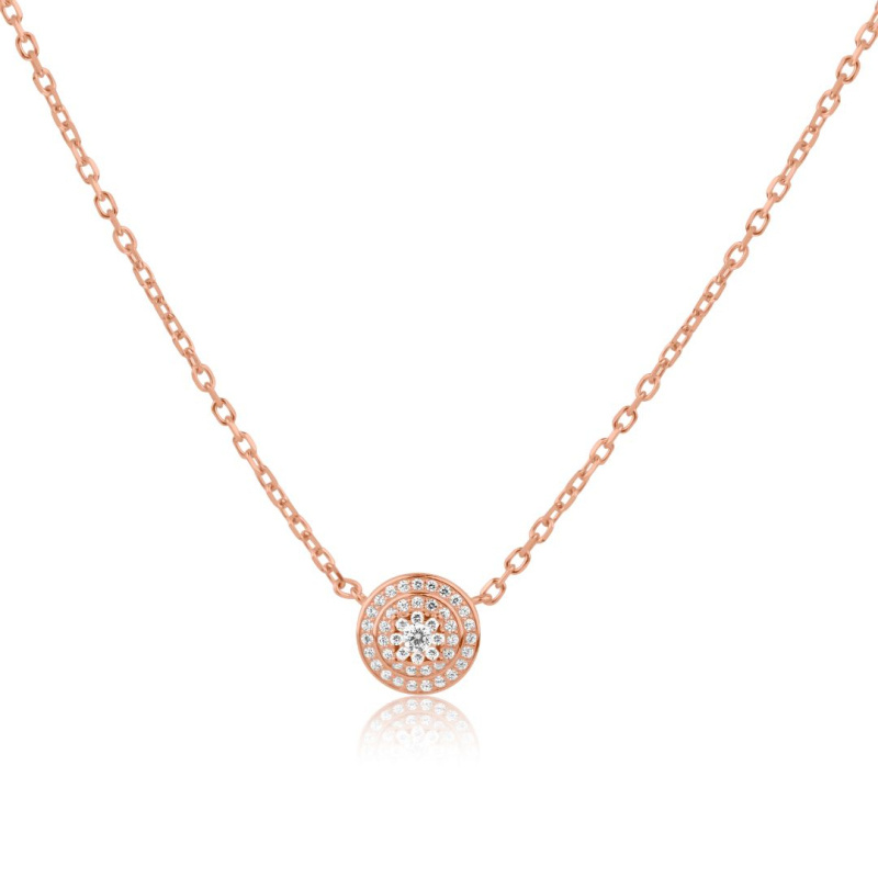 Collier marguerite Excellence Argent 925 R.Gold