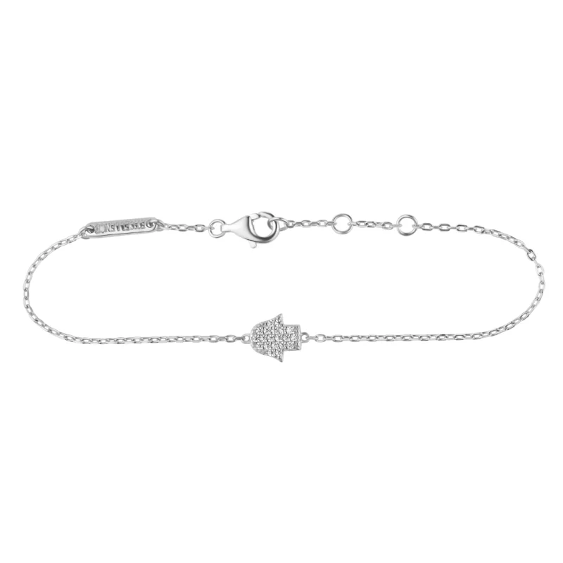 Gourmette khmissa Excellence Argent 925 Rh