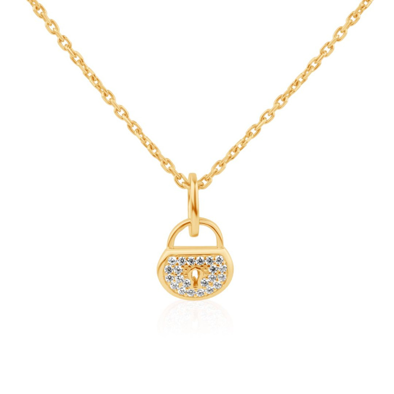 Charm cadenas Excellence Plaqué Or 18K 3Mic