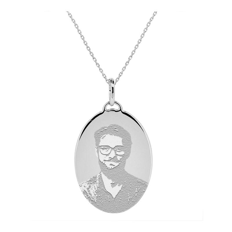 Service gravure photo sur pendentif